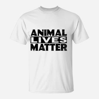 Animal Lives Matter Rights Vegan Vegetarian T-Shirt - Seseable
