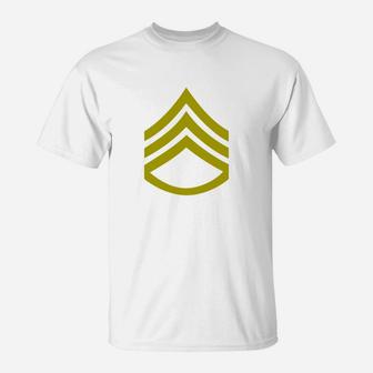 Army Rank Patch Staff Sergeant T-Shirt - Seseable
