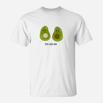 Avocado Liebe You And Me  Geschenk Idee T-Shirt - Seseable
