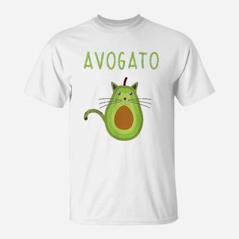 Avogato Cinco De Mayo Gift Cinco De Meow Cat Avocado T-Shirt - Seseable