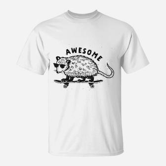 Awesome Possum Funny Cool 90s Retro Animal Lover T-Shirt - Seseable