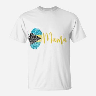 Bahamian Mama Gift For Mom From The Bahamas T-Shirt - Seseable