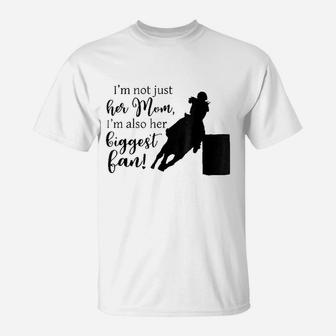 Barrel Racing Mom Cowgirl Horse Riding Racer T-Shirt - Seseable