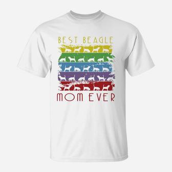 Best Beagle Mom Ever Gift T Shirt T-Shirt - Seseable