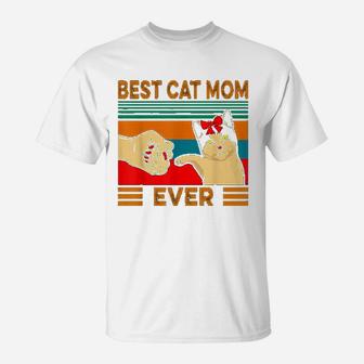 Best Cat Mom Ever Mothers Day T-Shirt - Seseable