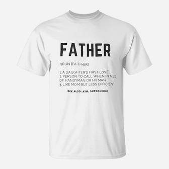 Best Dad Ever First Fathers Day Grandpa Gift Funny T-Shirt - Seseable