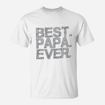 Best Papa Ever Worlds Best Dad T-Shirt - Seseable