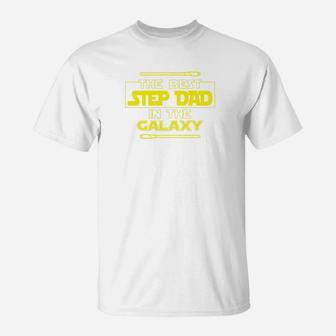 Best Step Dad In The Galaxy Fathers Day For Star Dad Premium T-Shirt - Seseable