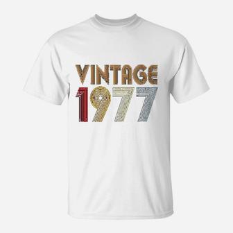 Birthday Vintage Since 1977 70s Retro T-Shirt - Seseable