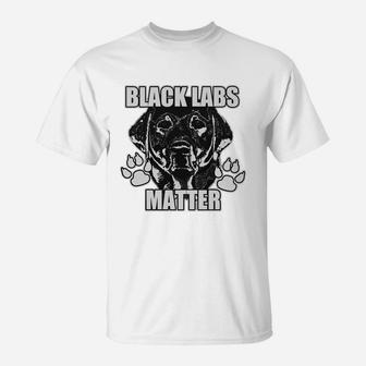 Black Labs Labrador Matter T-Shirt - Seseable