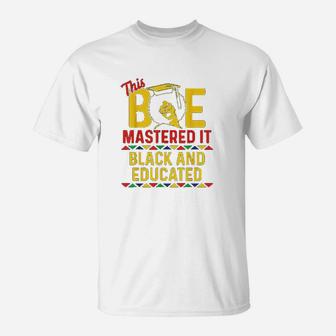 Black Queen Graduate Bae Masters Graduation T-Shirt - Seseable