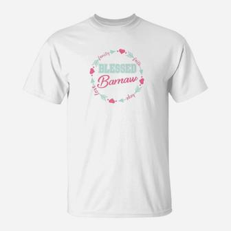 Blessed Bamaw Special Mothers Day Gift For Spanish Grandma Premium T-Shirt - Seseable
