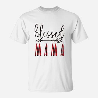 Blessed Mama Graphic Mama Mothers Day Gift T-Shirt - Seseable