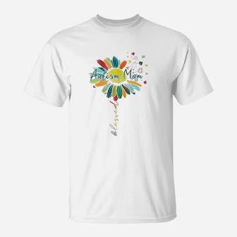 Blessed Mom Colorful Flower Gifts Accessories For Mom T-Shirt - Seseable