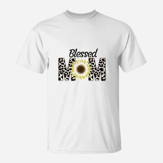 Blessed Mom Sunflower T-Shirt - Seseable