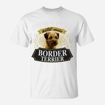 Border Terrier Liebhaber T-Shirt: Dieser Kerl liebt seinen Hund - Seseable