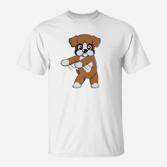Boxer Dog Floss Like A Boss Dance Funny Dog Gift Premium T-Shirt - Seseable