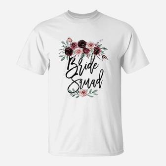 Bridal Gift For Bridesmaid Best Friend Bride Squad T-Shirt - Seseable