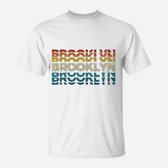 Brooklyn New York Ny Vintage Retro Gift T-Shirt - Seseable