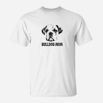 Bulldog Mom Premium T-Shirt - Seseable