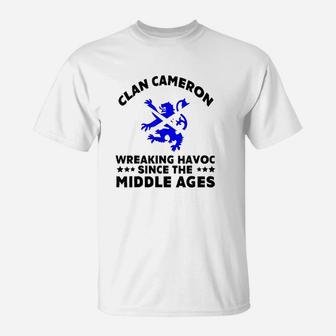 Cameron Scottish Kilt Family Clan Scotland Name T-Shirt - Seseable