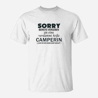 Camping Sorry Bereits Vergeben T-Shirt - Seseable