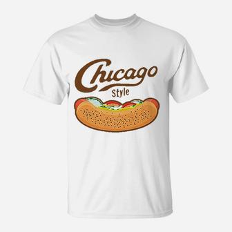 Chicago Style Hot Dogs T-Shirt - Seseable