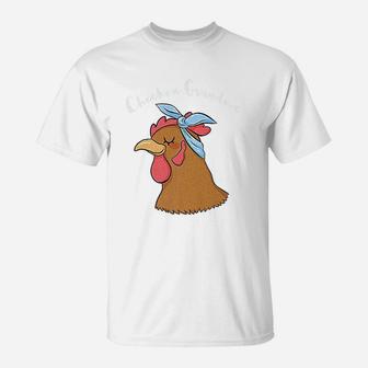 Chicken Grandma Funny Crazy Hen Lady Farm T-Shirt - Seseable