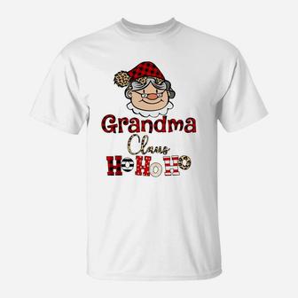 Christmas Ho Ho Ho Grandma Claus Funny T-Shirt - Seseable