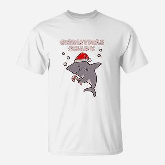 Christmas Shark Cute T-Shirt - Seseable