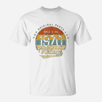 Classic Vintage 1970 Born In 1970 Retro 51st Birthday Gift T-Shirt - Seseable
