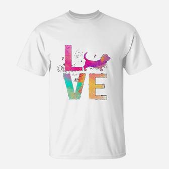 Colorful Basset Hound Dog Mom Gifts Basset Hound T-Shirt - Seseable