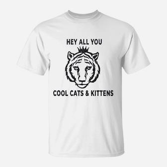 Cool Cats And Kittens Funny Tiger King Graphic T-Shirt - Seseable