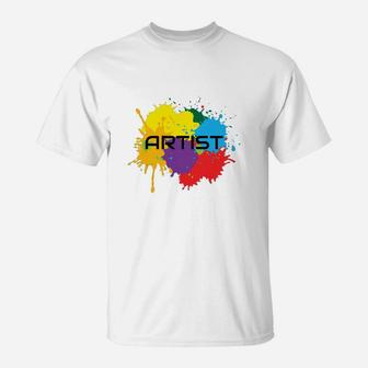 Cool Colorful Art Tshirt For Artists T-Shirt - Seseable
