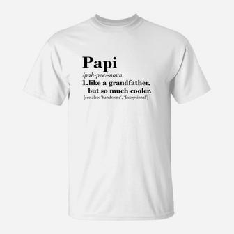 Cool Papi Grandfather, best christmas gifts for dad T-Shirt - Seseable