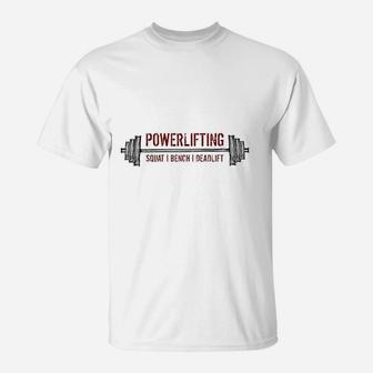 Cool Statement Powerlifting Gym Workout Lifting T-Shirt - Seseable