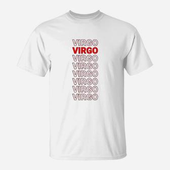 Cool Virgo Zodiac Name Trendy Astrological Virgo T-Shirt - Seseable