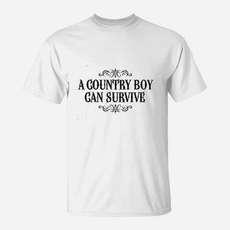 Country Music Western Wear Style Cowgirl Cowboy F T-Shirt - Seseable