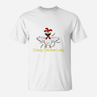 Crazy Chicken Lady Best Funny Crazy Chicken Lady Tshirt T-Shirt - Seseable