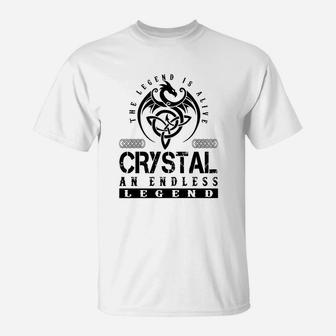 Crystal Shirts - Legend Alive Crystal Name Shirts T-Shirt - Seseable