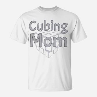 Cubing Mom Puzzle Cube Graphic T-Shirt - Seseable