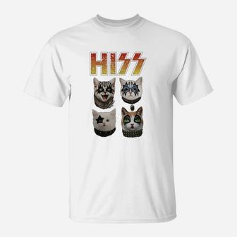 Cute Cat Hiss T-Shirt - Seseable