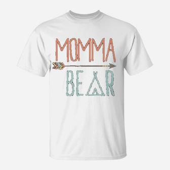 Cute Momma Bear Mom T-Shirt - Seseable