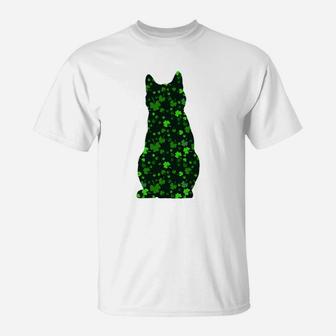 Cute Shamrock Chartreux Mom Dad Gift St Patricks Day Awesome Cat Lovers Gift T-Shirt - Seseable