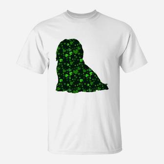 Cute Shamrock Havanese Mom Dad Gift St Patricks Day Awesome Dog Lovers Gift T-Shirt - Seseable