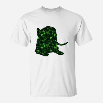 Cute Shamrock Savannah Mom Dad Gift St Patricks Day Awesome Cat Lovers Gift T-Shirt - Seseable