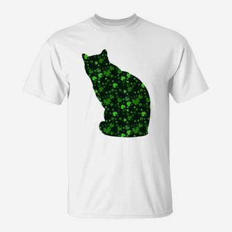 Cute Shamrock Siamese Mom Dad Gift St Patricks Day Awesome Cat Lovers Gift T-Shirt - Seseable