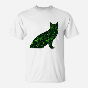 Cute Shamrock Tonkinese Mom Dad Gift St Patricks Day Awesome Cat Lovers Gift T-Shirt - Seseable