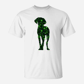 Cute Shamrock Weimaraner Mom Dad Gift St Patricks Day Awesome Dog Lovers Gift T-Shirt - Seseable