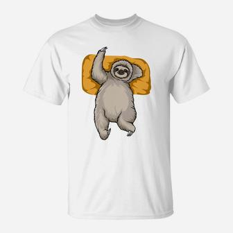 Cute Sloth Relaxing Funny Cartoon Gift Idea T-Shirt - Seseable
